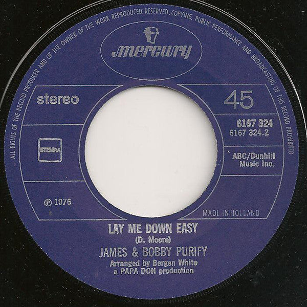 James & Bobby Purify : I'm Your Puppet (7",45 RPM)