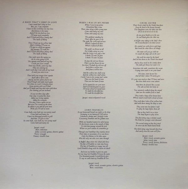 Pentangle : Cruel Sister (LP, Album, Gat)