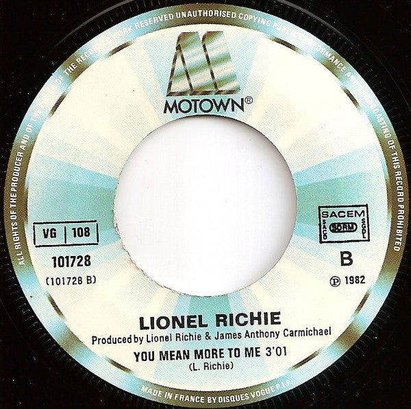 Lionel Richie : You Are (7",45 RPM,Single)
