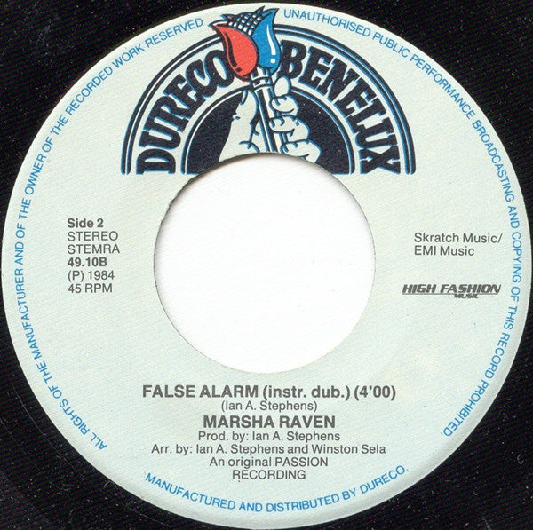 Marsha Raven : False Alarm (7",45 RPM,Single,Stereo)