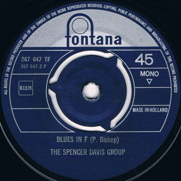 Spencer Davis Group, The : Gimme Some Lovin (7",45 RPM,Single,Mono)