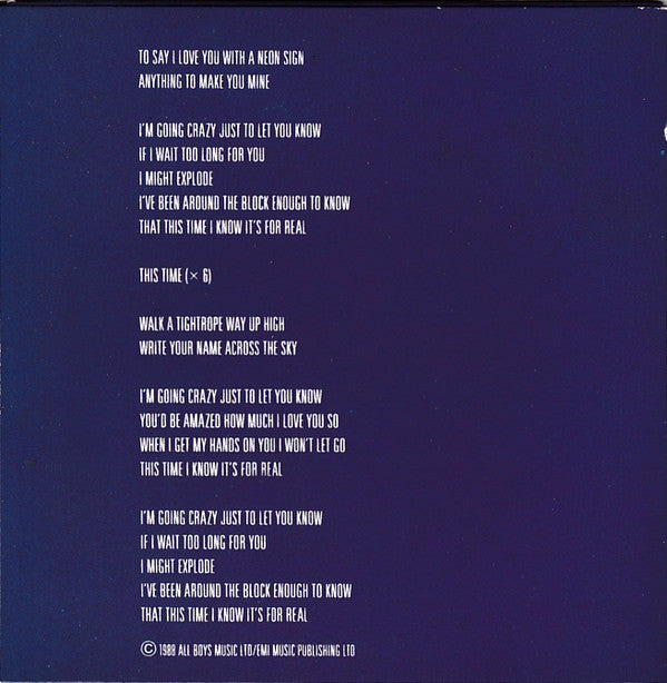 Donna Summer : This Time I Know It's For Real (CD, Mini, Single)