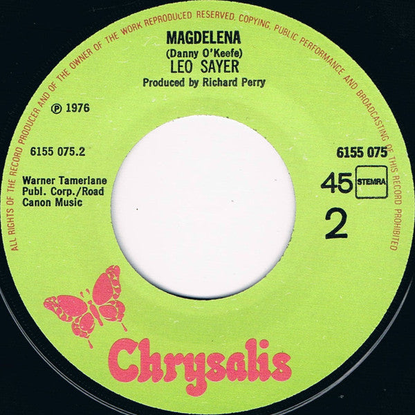 Leo Sayer : You Make Me Feel Like Dancing (7",Single,45 RPM)