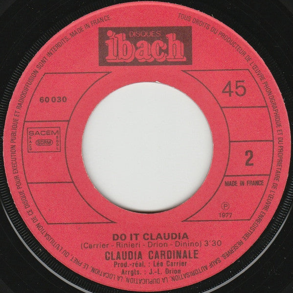 Claudia Cardinale : Love Affair (7", Single)