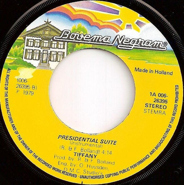 Tiffany (9) : Presidential Suite (7",45 RPM,Single,Stereo)