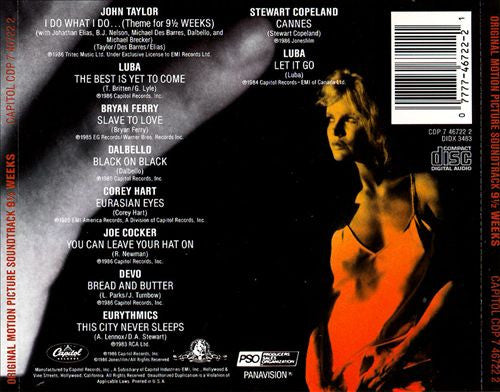 Various : 9½ Weeks - Original Motion Picture Soundtrack (Compilation,Reissue)