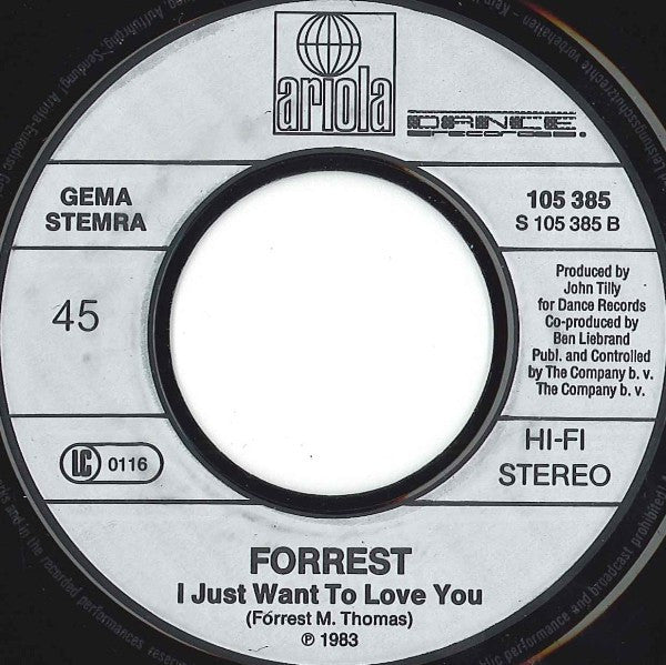 Forrest : Feel The Need (7",Single,45 RPM)