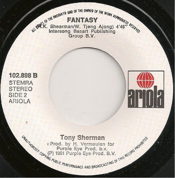 Tony Sherman & Julia Loko : Too Big For Words (7",Single,45 RPM)