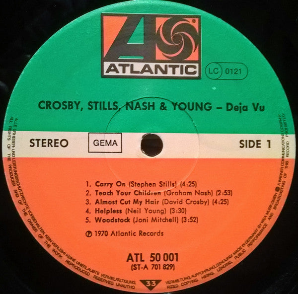 Crosby, Stills, Nash & Young : Déjà Vu (LP,Album,Reissue)