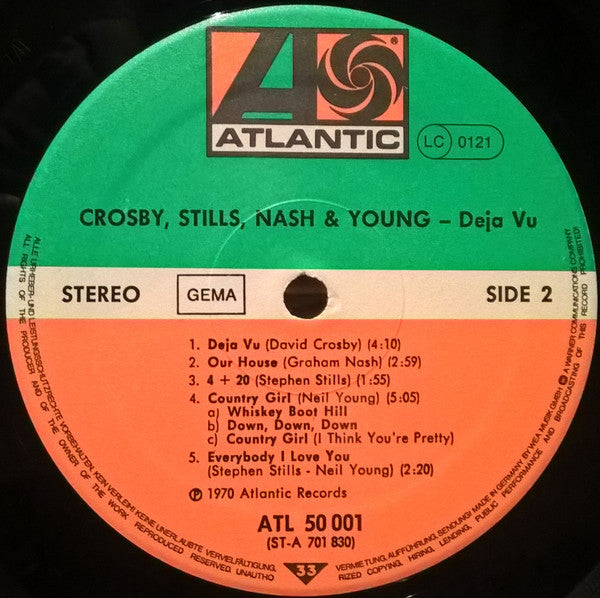 Crosby, Stills, Nash & Young : Déjà Vu (LP,Album,Reissue)