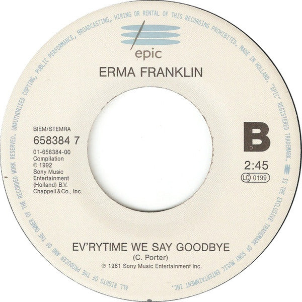 Erma Franklin : Piece Of My Heart (7",45 RPM,Single,Compilation)