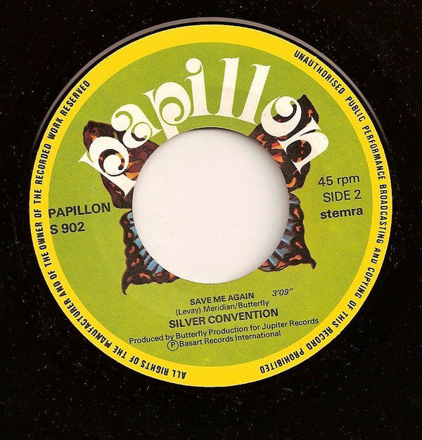 Silver Convention : Save Me (7",Single,45 RPM)