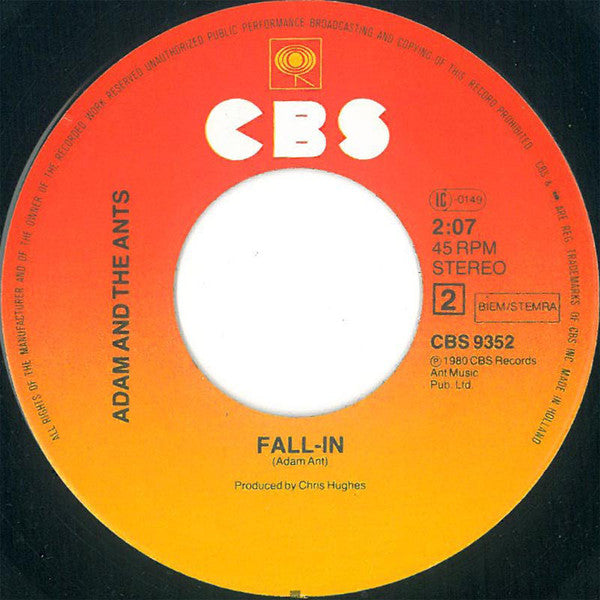 Adam & The Ants* : Antmusic (7", Single, Lar)