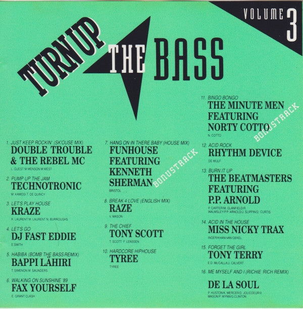 Various : Turn Up The Bass Volume 3 (Compilation)