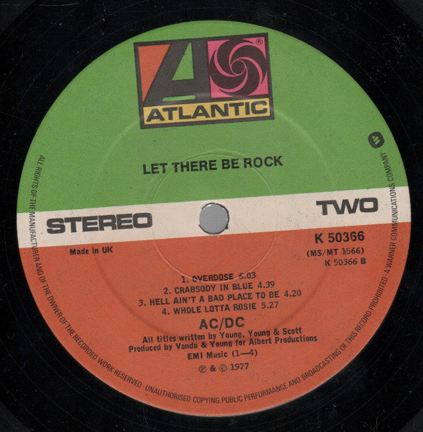 AC/DC : Let There Be Rock (LP,Album)