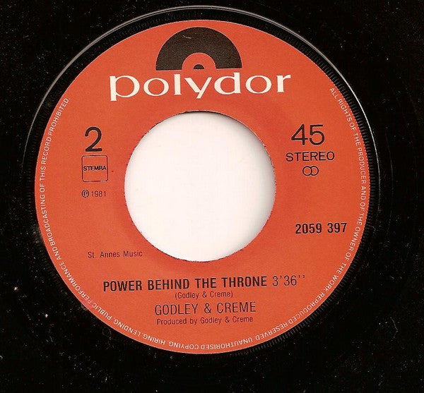 Godley & Creme : Under Your Thumb (7",Single,45 RPM)