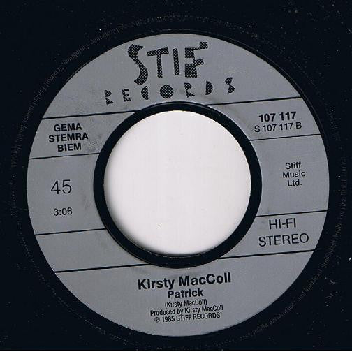Kirsty MacColl : A New England (7",45 RPM,Single,Stereo)