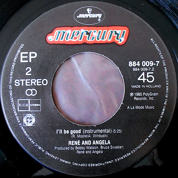 René & Angela : I'll Be Good (7",45 RPM,Single)