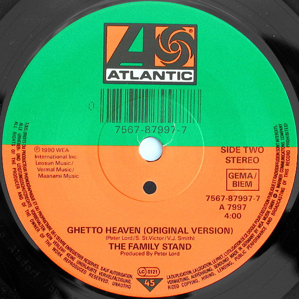 Family Stand, The : Ghetto Heaven (7",45 RPM,Single,Stereo)