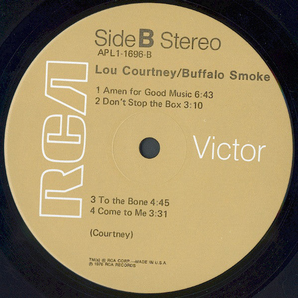 Lou Courtney : Buffalo Smoke (LP,Album)