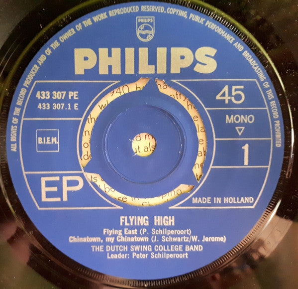 Dutch Swing College Band, The : Flying High! (7",45 RPM,EP,Mono)