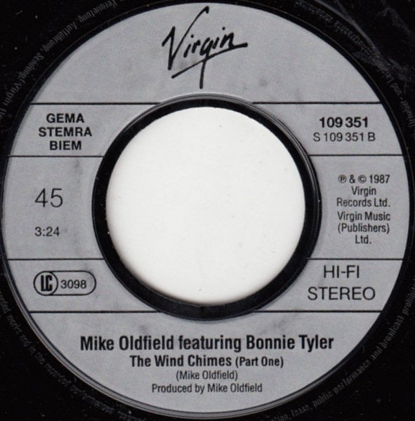 Mike Oldfield Featuring Bonnie Tyler : Islands (7",45 RPM,Single,Stereo)