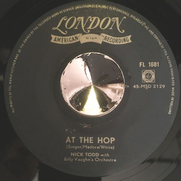 Nick Todd : I Do / At The Hop (7",45 RPM,Single)