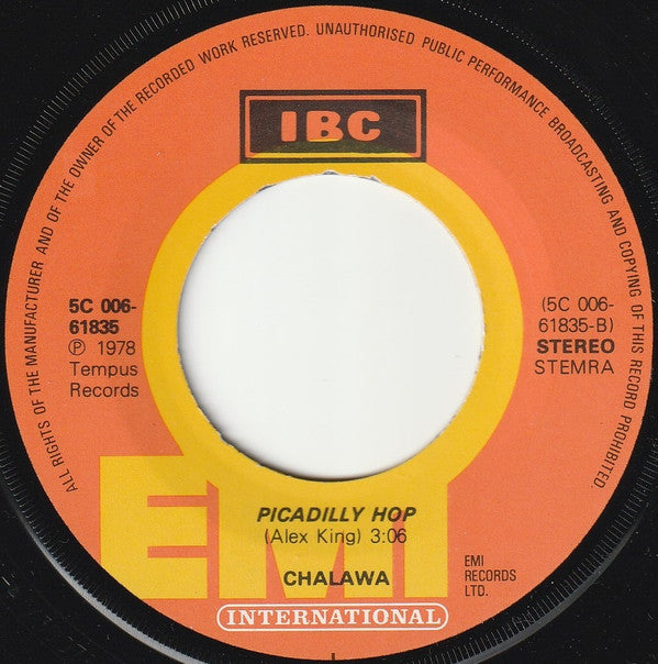 Chalawa : Hop, Skip And Jump (7",45 RPM,Single,Stereo)