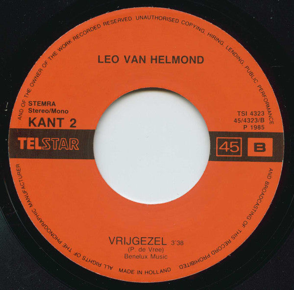 Leo van Helmond : Jan Met De Pet (7",45 RPM,Single)