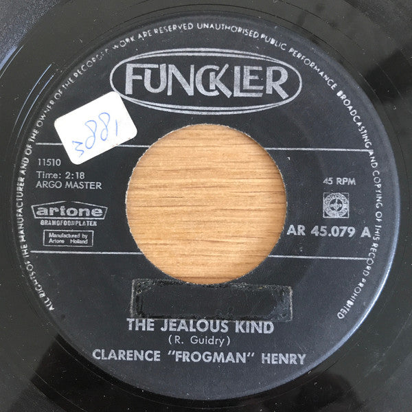 Clarence "Frogman" Henry : The Jealous Kind / Come On And Dance (7",45 RPM,Single)