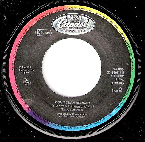 Tina Turner : Typical Male (7",Single,45 RPM)