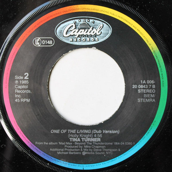 Tina Turner : One Of The Living (7",45 RPM,Single)