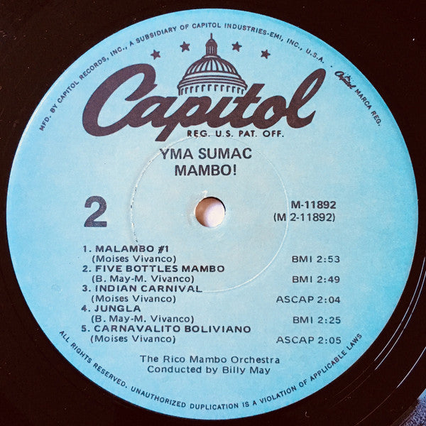 Yma Sumac : Mambo! (LP,Album,Mono,Reissue)