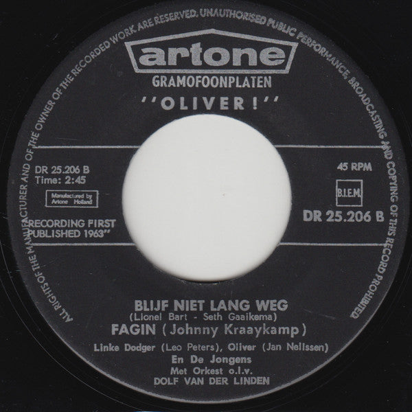 Johnny Kraaykamp : Oliver! (7",45 RPM,Single)
