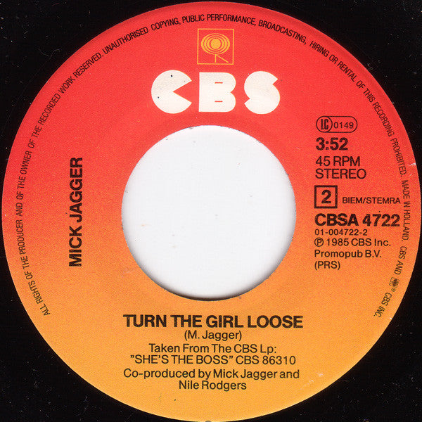 Mick Jagger : Just Another Night (7",45 RPM,Single)