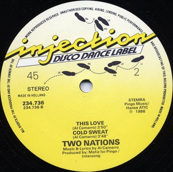 Two Nations : This Love (12",45 RPM,Maxi-Single)