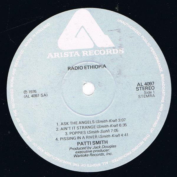 Patti Smith Group : Radio Ethiopia (LP,Album)