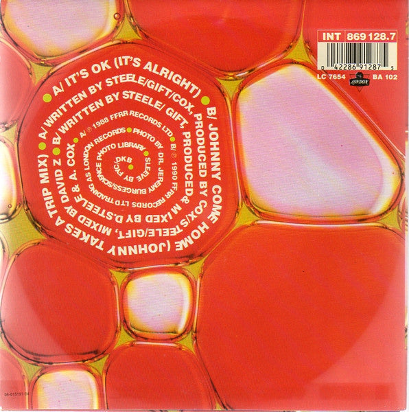 Fine Young Cannibals : It's Ok (It's Alright) (7",45 RPM,Stereo)