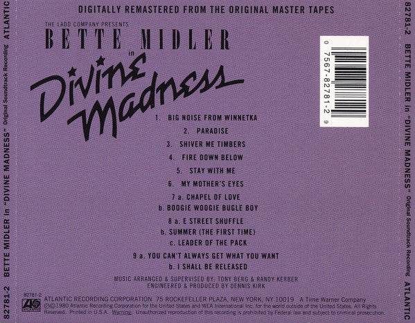 Bette Midler : Divine Madness (Album,Reissue)