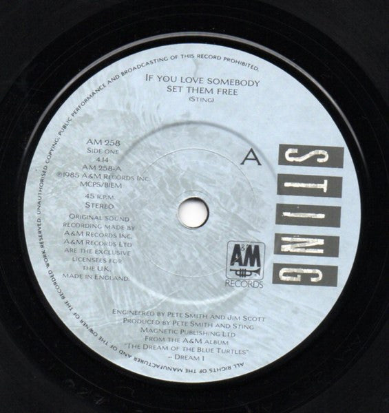 Sting : If You Love Somebody Set Them Free (7",45 RPM,Single)