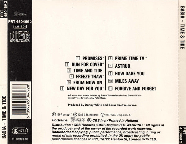 Basia : Time & Tide (Album,Stereo)