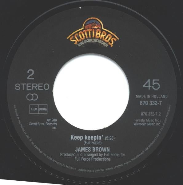 James Brown With Full Force : I'm Real (7",45 RPM,EP,Stereo)