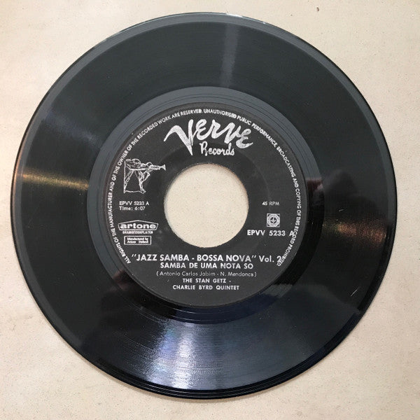 Stan Getz, Charlie Byrd : Jazz Samba - Bossa Nova Vol. 2 (7",45 RPM,EP)