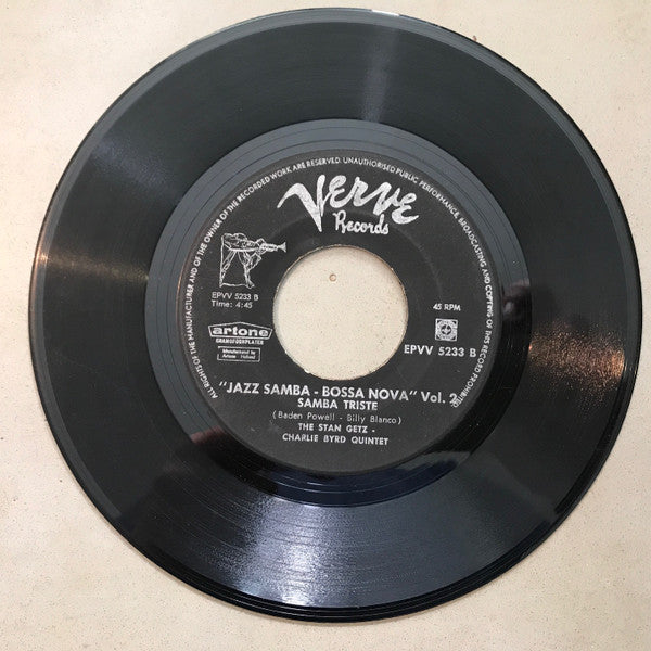 Stan Getz, Charlie Byrd : Jazz Samba - Bossa Nova Vol. 2 (7",45 RPM,EP)