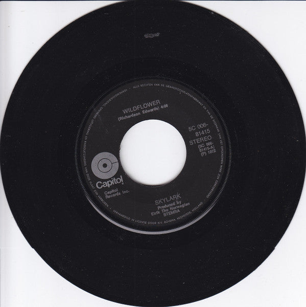 Skylark (3) : Wildflower / The Writing's On The Wall (7",45 RPM,Single,Stereo)