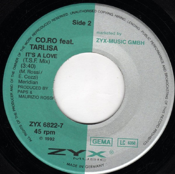 Co.Ro. Feat. Taleesa : Because The Night (7",45 RPM,Single)