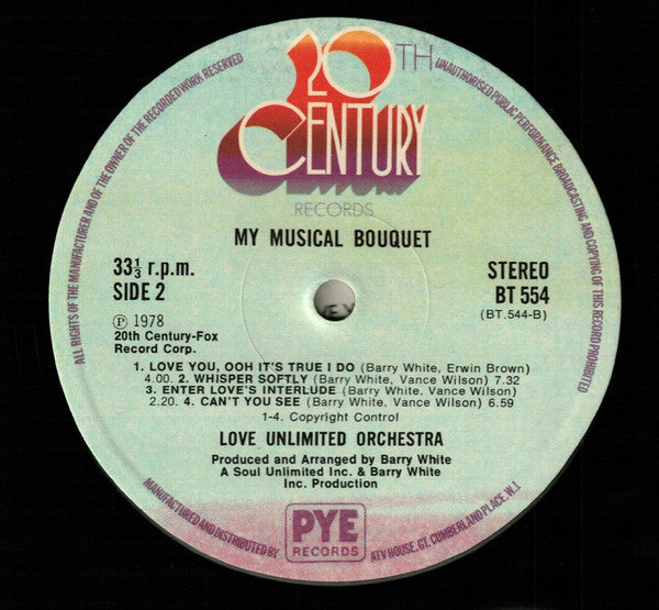 Love Unlimited Orchestra : My Musical Bouquet (LP, Album)