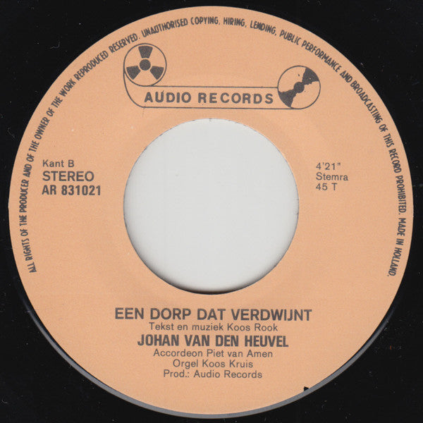 Johan van den Heuvel : Een Visser (7",45 RPM,Single)