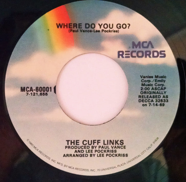 Cuff Links, The : Tracy / Where Do You Go? (7",45 RPM,Single,Reissue)
