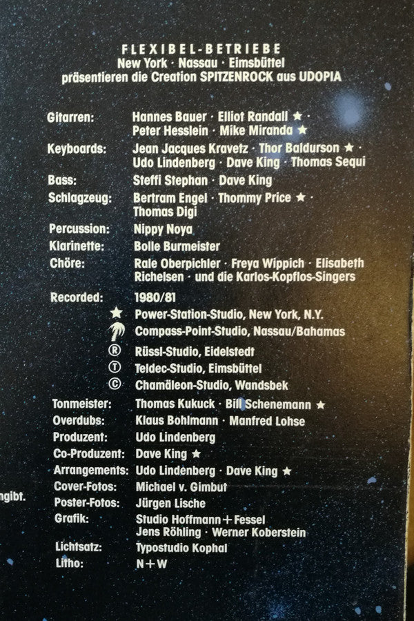 Udo Lindenberg & Panik Orchester* : Udopia (LP, Album, Gat)